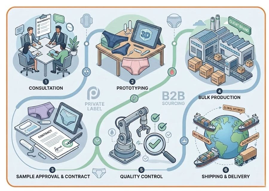 OEM and ODM period care product development workflow