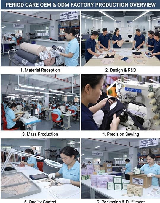Preview of Vansholcare manufacturing facility, clean production workshop, operators, and in-house lab equipment