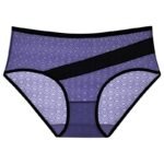 Rhombic Plaid Mesh Contrasting Color Briefs blue colour view.jpg