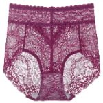 Sexy Sheer Lace Protective Period Panties purple color view