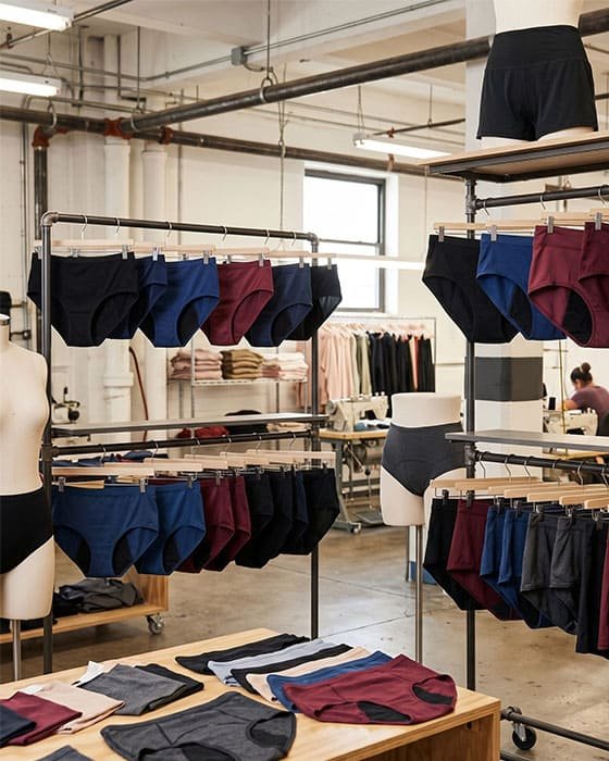 Vansholcare OEM and ODM manufacturing for period care and functional intimate apparel
